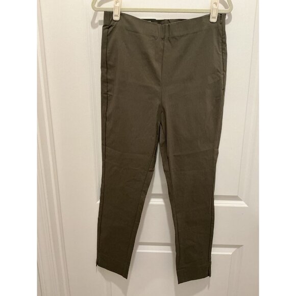 Who What Wear Pants Size 14 Skinny Mid Rise Cropped Length Green NWT - Picture 1 of 11